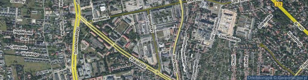 Zdjęcie satelitarne Wernyhory ul.