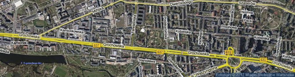 Zdjęcie satelitarne Weterynaryjna ul.