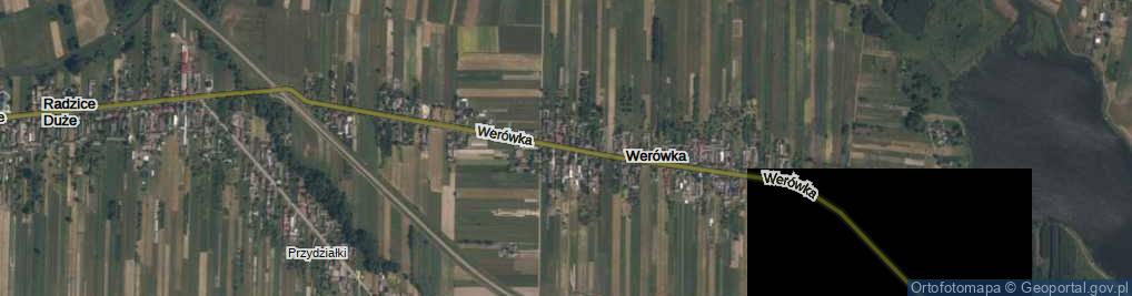 Zdjęcie satelitarne Werówka ul.