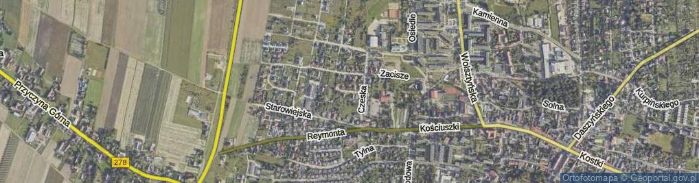 Zdjęcie satelitarne Węgierska ul.