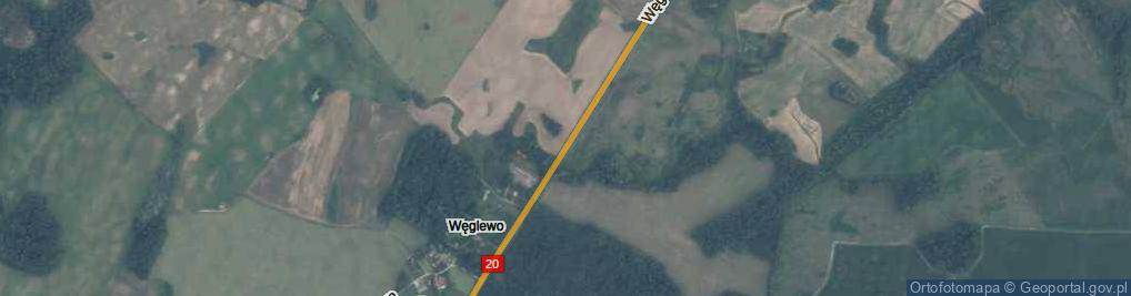 Zdjęcie satelitarne Węglewo ul.