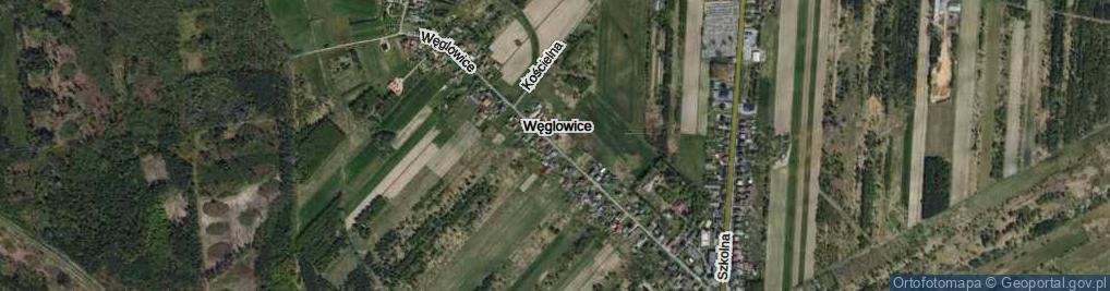 Zdjęcie satelitarne Węglowice ul.