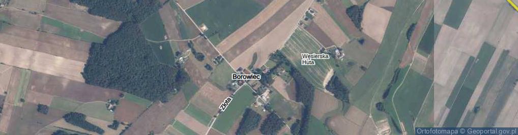 Zdjęcie satelitarne Węsiory ul.