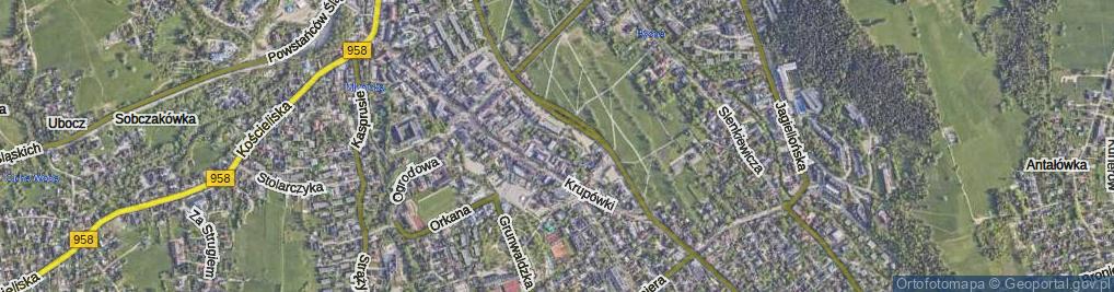 Zdjęcie satelitarne Weteranów Wojny ul.