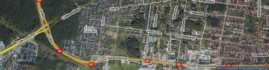 Zdjęcie satelitarne Wenecka ul.