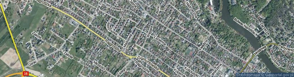 Zdjęcie satelitarne Wiejska ul.