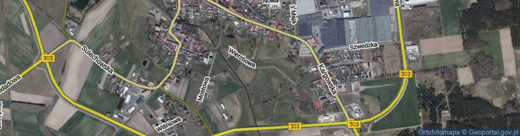 Zdjęcie satelitarne Wierzbowa ul.