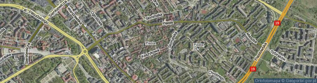 Zdjęcie satelitarne Wiktorii ul.