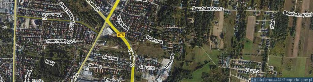 Zdjęcie satelitarne Wiklinowa ul.