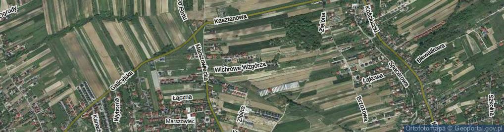 Zdjęcie satelitarne Wichrowe Wzgórza ul.
