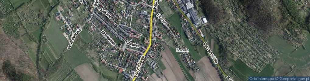 Zdjęcie satelitarne Wiejska ul.