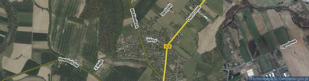 Zdjęcie satelitarne Wiory ul.