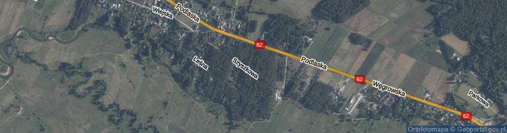 Zdjęcie satelitarne Wiewiórki ul.