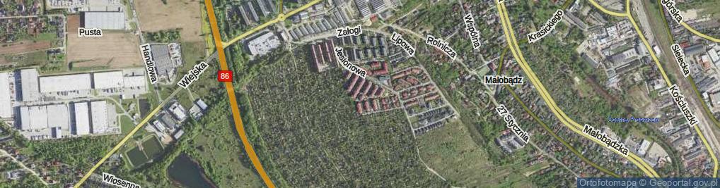 Zdjęcie satelitarne Wierzbowa ul.