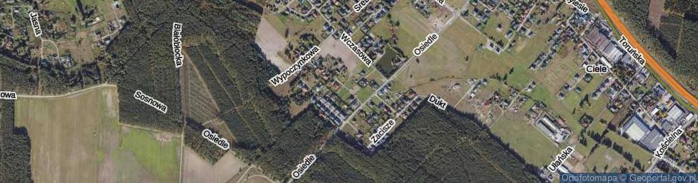 Zdjęcie satelitarne Wiosenna ul.