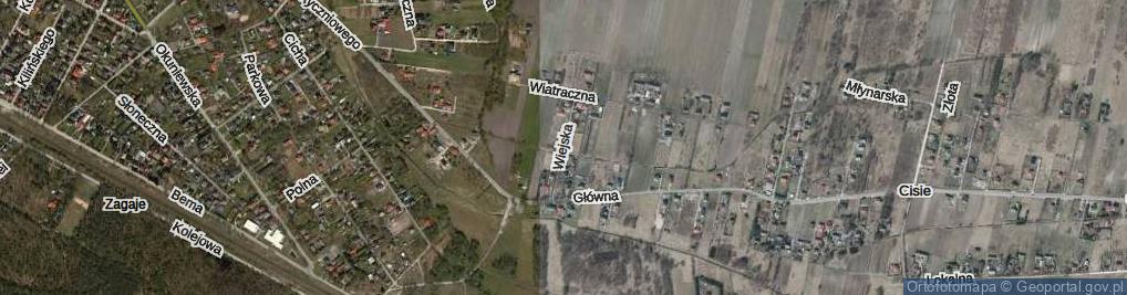 Zdjęcie satelitarne Wiejska ul.