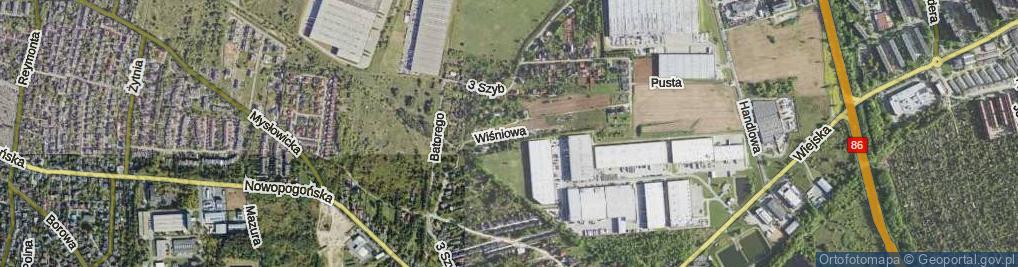 Zdjęcie satelitarne Wiśniowa ul.