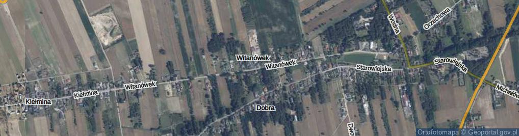 Zdjęcie satelitarne Witanówek ul.