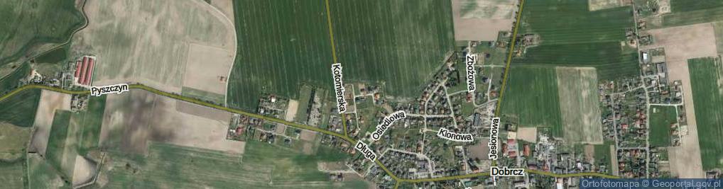 Zdjęcie satelitarne Wiosenna ul.