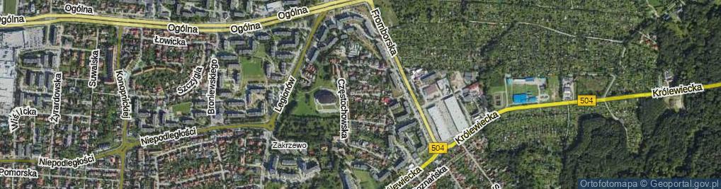 Zdjęcie satelitarne Winnicka ul.