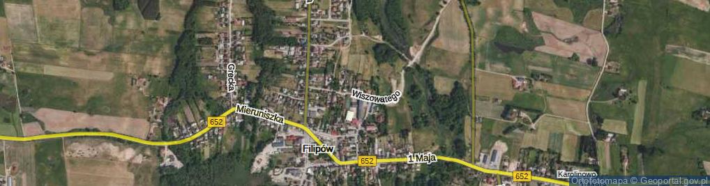 Zdjęcie satelitarne Wiszowatego Andrzeja ul.