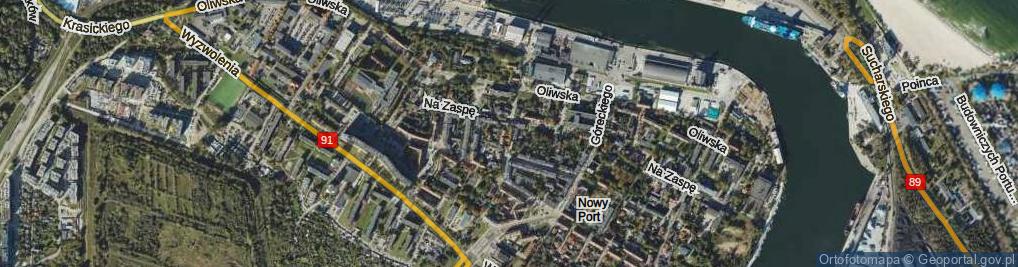 Zdjęcie satelitarne Wilków Morskich ul.