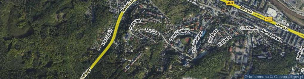 Zdjęcie satelitarne Widok ul.