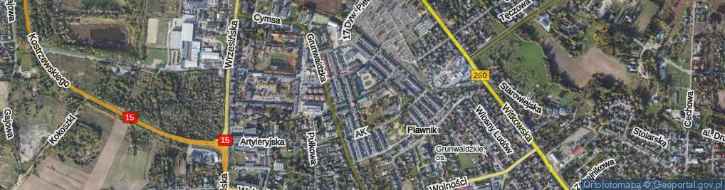 Zdjęcie satelitarne Widna ul.