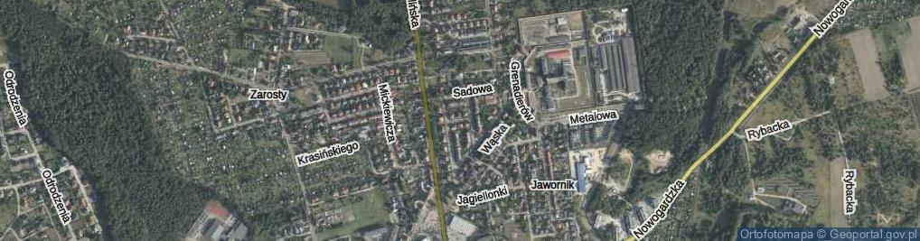 Zdjęcie satelitarne Wiosenna ul.