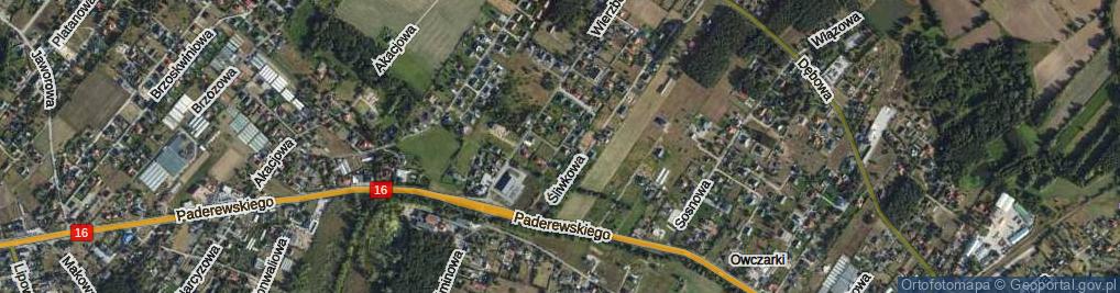 Zdjęcie satelitarne Wierzbowy Zakątek ul.