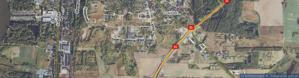 Zdjęcie satelitarne Wiosenna ul.