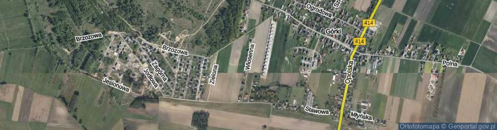 Zdjęcie satelitarne Wiosenna ul.