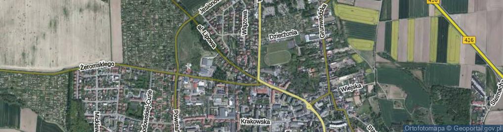 Zdjęcie satelitarne Wiśniowa ul.