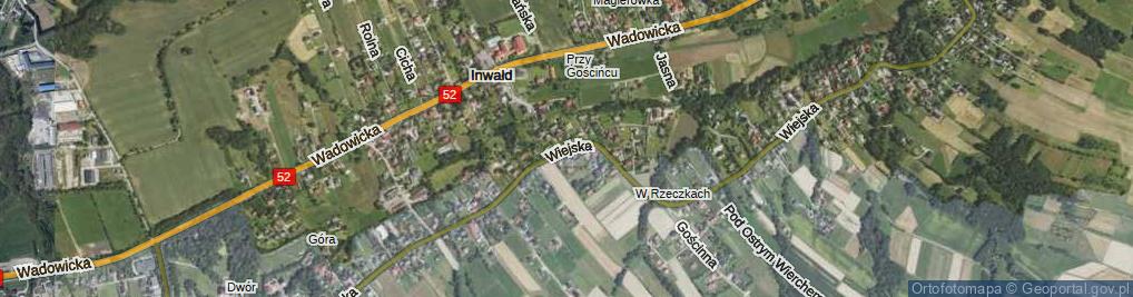 Zdjęcie satelitarne Wiejska ul.
