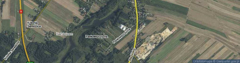 Zdjęcie satelitarne Wiejska ul.