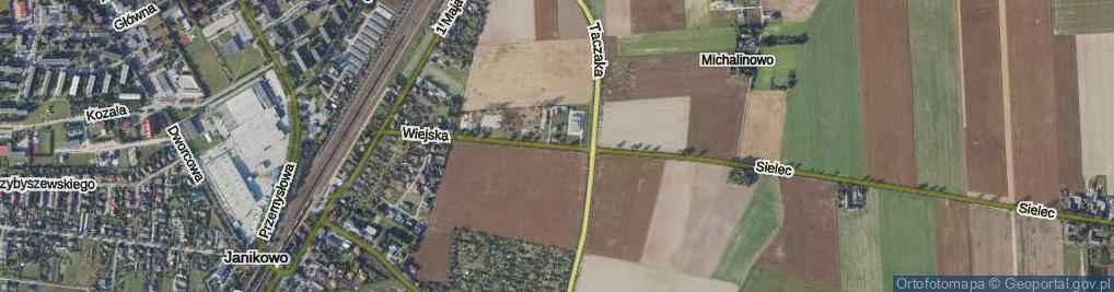 Zdjęcie satelitarne Wiejska ul.