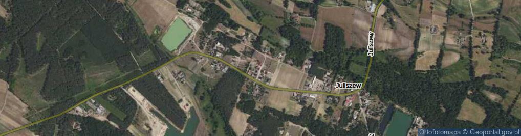 Zdjęcie satelitarne Wielkiej Wody ul.