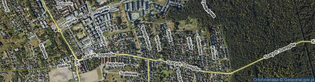 Zdjęcie satelitarne Wieżowa ul.