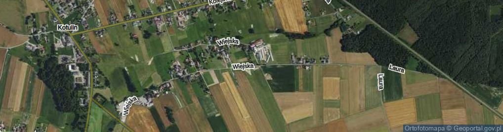 Zdjęcie satelitarne Wiejska ul.