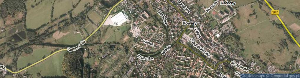 Zdjęcie satelitarne Witosa Wincentego ul.