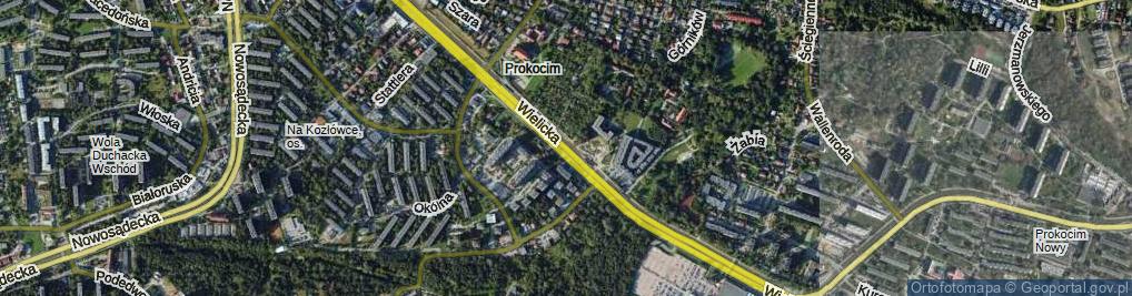 Zdjęcie satelitarne Wielicka ul.