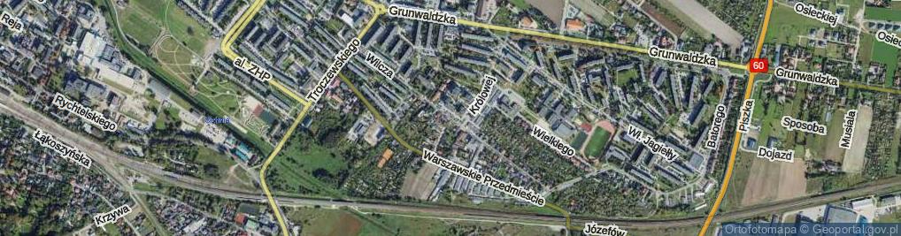 Zdjęcie satelitarne Wilcza ul.