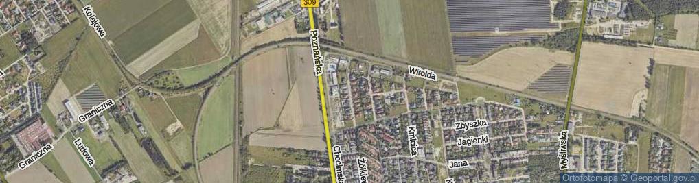 Zdjęcie satelitarne Wiśniowieckiego Jeremiego ul.