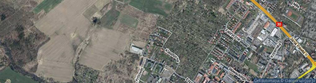 Zdjęcie satelitarne Wiosenna ul.