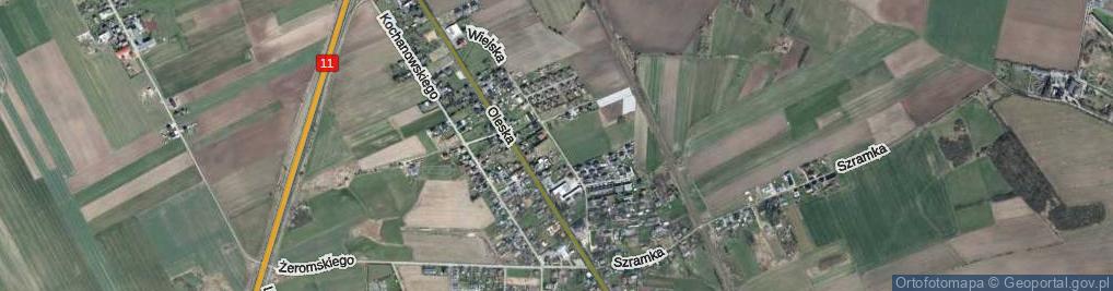Zdjęcie satelitarne Wiejska ul.