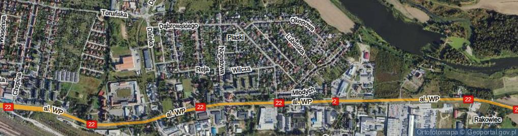Zdjęcie satelitarne Wilcza ul.