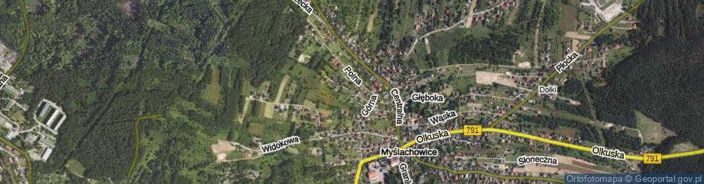 Zdjęcie satelitarne Wiśniowa ul.