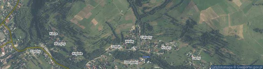 Zdjęcie satelitarne Witów ul.