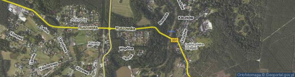 Zdjęcie satelitarne Widokowa ul.