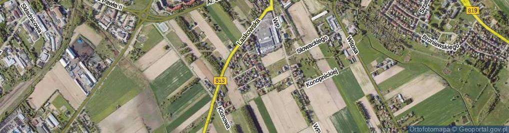 Zdjęcie satelitarne Wiśniowa ul.